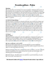 Svenska polisen | Fakta