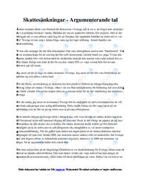 Skattesänkningar | Argumenterande tal