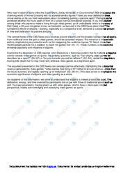 Engelska Essay | Esport