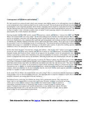 Consequences of lockdown and isolation