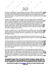 Room for everyone | Engelska