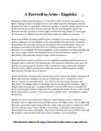 A Farewell to Arms | Engelska